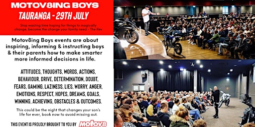 Imagem principal do evento Motov8ing Boys - TAURANGA NZ