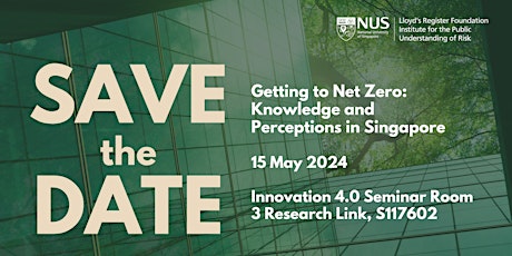 Getting to Net Zero: Knowledge and Perceptions in Singapore