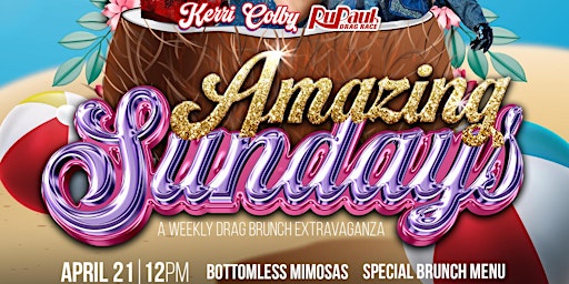 Primaire afbeelding van AMAZING SUNDAYS DRAG BRUNCH at CHILL BAR PALM SPRINGS