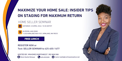 FREE HOME SELLER SEMINAR primary image