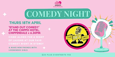 Primaire afbeelding van Sydney Working Holiday Girls at ‘Stand Out Comedy’