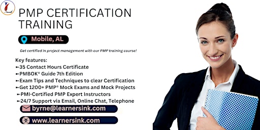 Image principale de PMP Exam Prep Instructor-led Certification Training Course in Mobile, AL