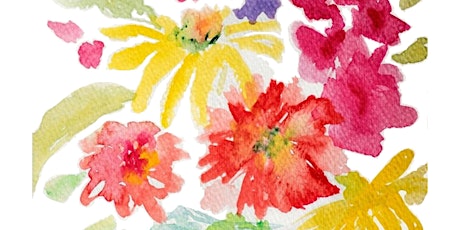 Flower Vase Watercolor  Painting Class for Adults and Teens