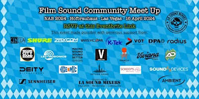 Imagem principal do evento Sound Community Event at NAB 2024