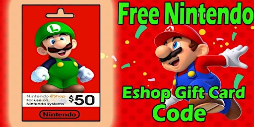 Imagen principal de Free!! Nintendo eshop gift card codes generator ★UNUSED★ $100 eshop gift card free