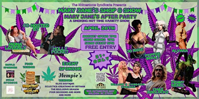 The Rhinestone Syndicate Presents Mary Jane's After Party : A Smoking Hot time primary image