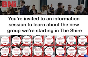 BNI  Shire Connect  Business Networking Information Session primary image