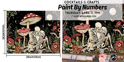 Cocktails & Crafts - Paint By Numbers - TICKET IS ON CHEDDAR UP primary image