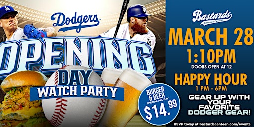 Primaire afbeelding van Dodgers Opening Day Watch Party (Temecula)