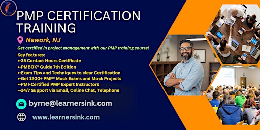 Primaire afbeelding van PMP Exam Prep Instructor-led Certification Training Course in Newark, NJ
