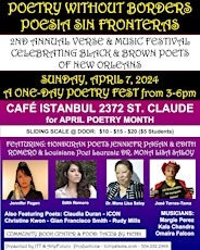 2nd Annual POETRY WITHOUT BORDERS Verse & Music Festival