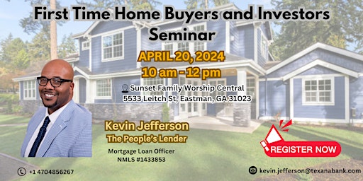 Imagen principal de First Time Home Buyers and Investors Seminar