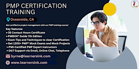 PMP Exam Prep Instructor-led Certification Training Course in Oceanside, CA