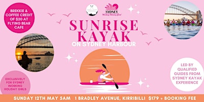 Sunrise Kayak with Sydney Working Holiday Girls | Sunday 12th May primary image