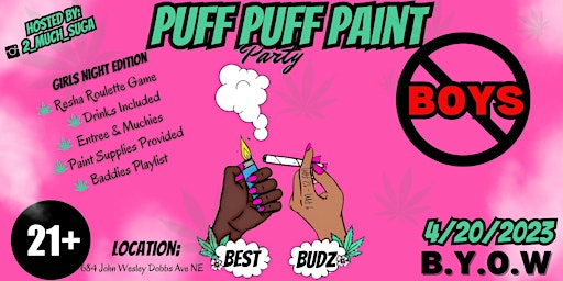 Imagem principal do evento Puff Puff Paint: Girls Edition