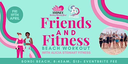 Imagem principal do evento Friends and Fitness - Beach Workout with Alicia Stewart Fitness