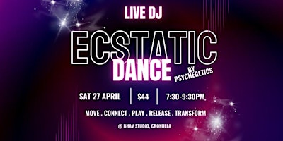Ecstatic Dance | Saturday Night | Live DJ primary image