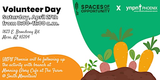 Image principale de Volunteer Day w/ YNPN Phoenix & Spaces of Opportunity