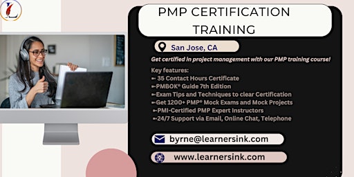 Primaire afbeelding van PMP Exam Prep Instructor-led Certification Training Course in San Jose, CA