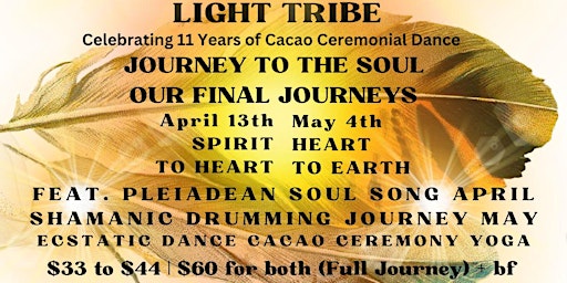 LIGHT TRIBE  JOURNEY TO THE SOUL FEAT. PLEIADEAN SOUL SONG APRIL 13TH+MAY 4 primary image