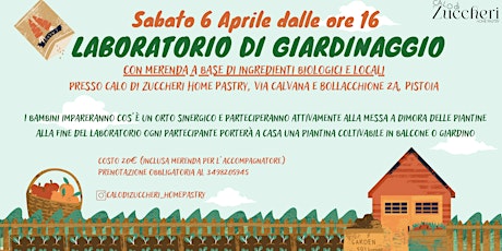 Laboratorio di Giardinaggio per bambini e ragazzi