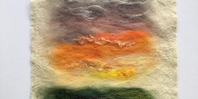 Needle felted sunset primary image