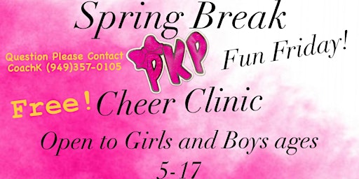 Fun Friday Spring Break Cheer Clinic primary image