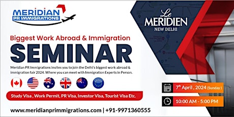 Biggest Work Abroad & Immigration Fair for Canada, Europe and Australia.