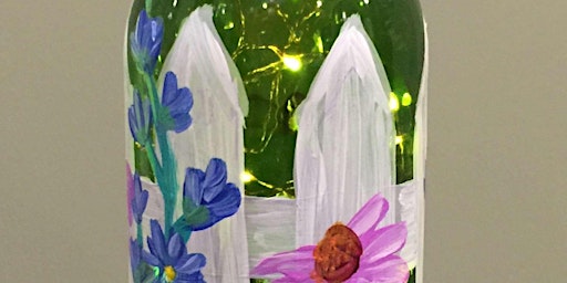 Image principale de Wildflower Garden Wine Bottle - Paint and Sip by Classpop!™