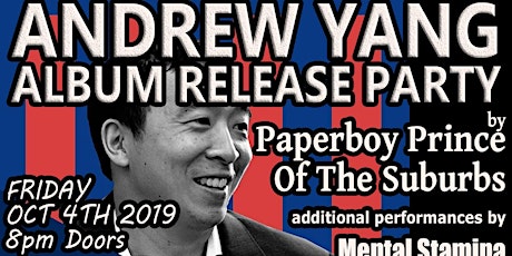 "Andrew Yang" NY Album Release Party primary image