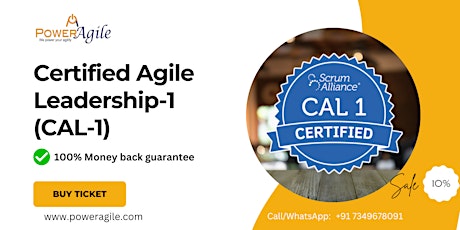 CAL-1 Training and Certification  on 19-20-21 July 2024 by PowerAgile