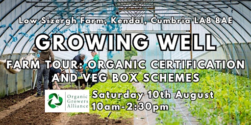 Primaire afbeelding van Growing Well Farm Tour: Organic Certification and Veg Box Schemes