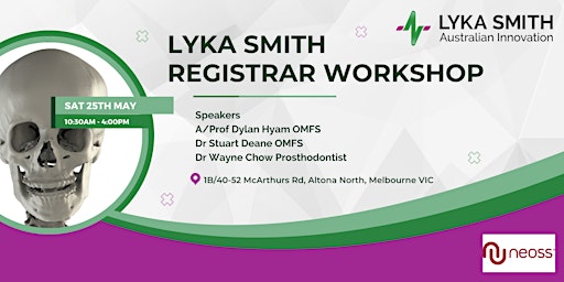 Image principale de Lyka Smith Registrar Workshop