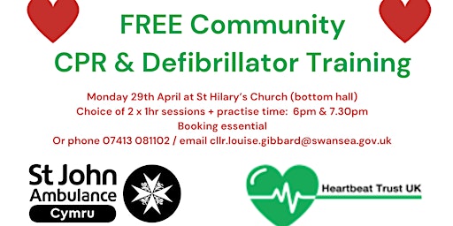 Hauptbild für FREE Community CPR and Defibrillator Training