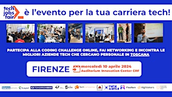 Imagen principal de TECH JOBS fair Firenze 24