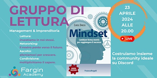 Gruppo di Lettura  Management & Imprenditoria: "Mindset" di Carol Dweck primary image