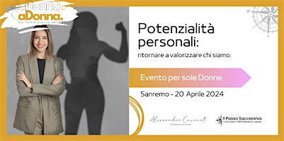 Imagem principal do evento "daDonna aDonna" Potenzialità Personali: dare valore a sé stesse.