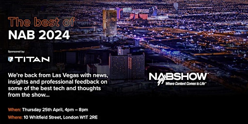 Imagem principal do evento Best of NAB 2024