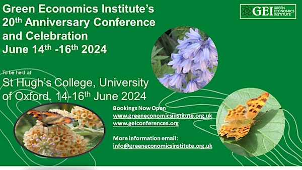 Green Economics Institute  20th Anniversary Conference May 2025