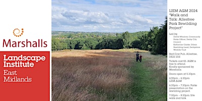 Imagen principal de LIEM AGM 2024:  Walk and Talk - Allestree Park Derby Rewilding Project