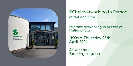 #CheltNetworking in Person at National Star