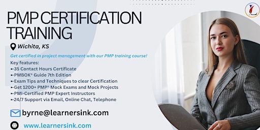 PMP Exam Prep Instructor-led Training Course in Wichita, KS primary image