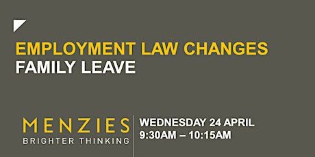 Employment Law Changes - Family Leave