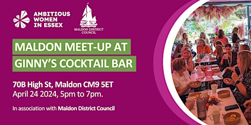 Imagen principal de Ambitious Women Maldon Meet-up at Ginny's Cocktail Bar