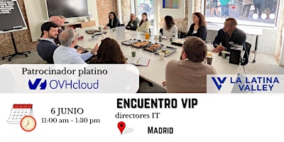 Primaire afbeelding van Encuentro VIP entre CIOs, CTOs y CISOs en Madrid