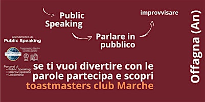Imagem principal do evento La Domenica del Public Speaking  Marche