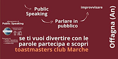 Immagine principale di La domenica del Public Speaking  Marche 