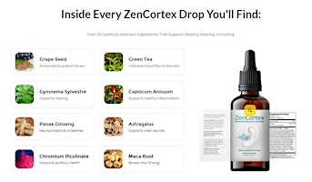 Hauptbild für ZenCortex Reviews: [Tinnitus Relief Drops] Urgent Customer Warning Read Ingredients Now!