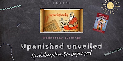 Imagem principal do evento Upanishad Unveiled: Revelations from Sri Isopanisad