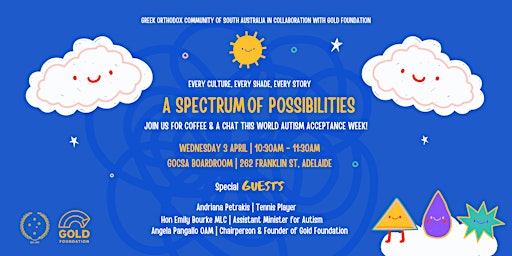 Image principale de Morning Coffee and Chat @ GOCSA for World Autism Acceptance Week